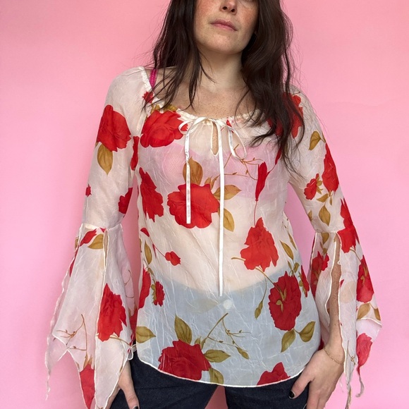 Y2K UNIQUE SPECTRUM FAIRY BLOUSE - Picture 2 of 8